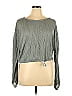 Barefoot Dreams Solid Gray Sweatshirt Size XL - photo 1