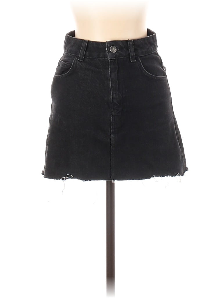 Subdued Black Denim Skirt Size XS - photo 1