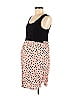 Seraphine 100% Viscose Color Block Polka Dots Multi Color Pink Casual Dress Size 8 (Maternity) - photo 1