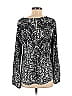 Eight Sixty 100% Polyester Silver Long Sleeve Blouse Size M - photo 2
