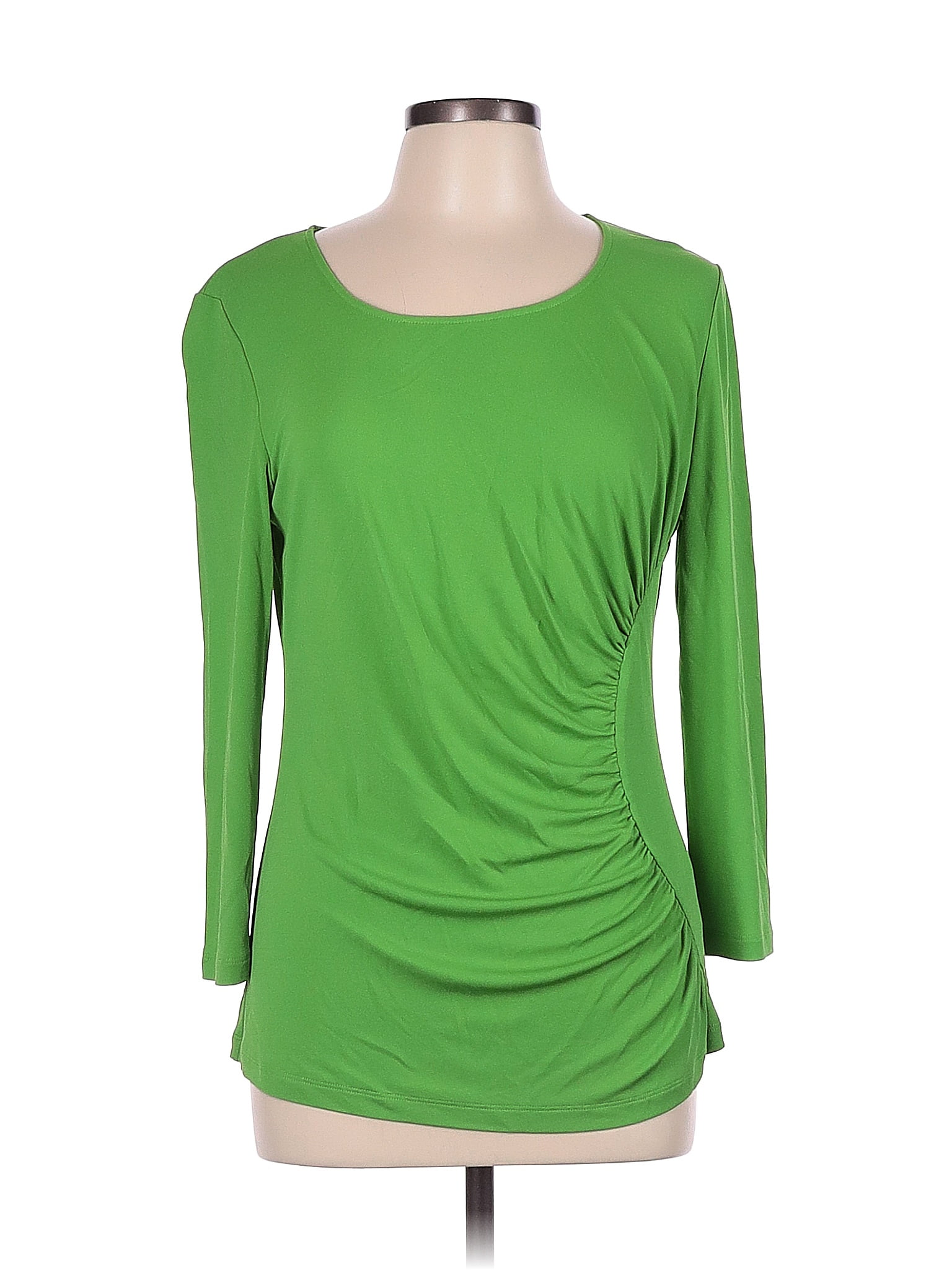 Curated visual reference: Visual Reference: Lafayette 148 New York 100 Silk Green Long Sleeve Silk
