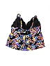 Swimsuits for all Floral Multi Color Blue Swimsuit Top Size 26 (Plus) - photo 2