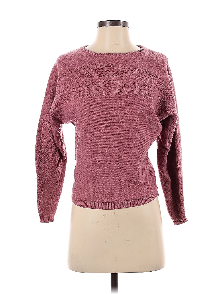 T Tahari Color Block Solid Pink Pullover Sweater Size S - photo 1