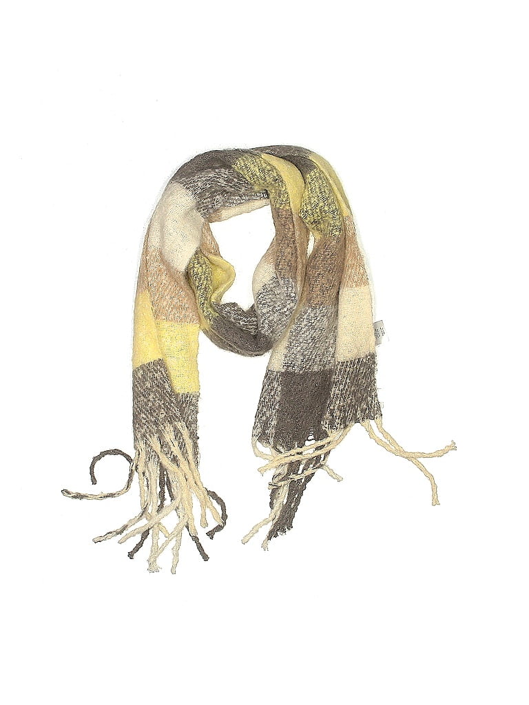 Assorted Brands 100% Polyester Yellow Black Scarf One size - photo 1