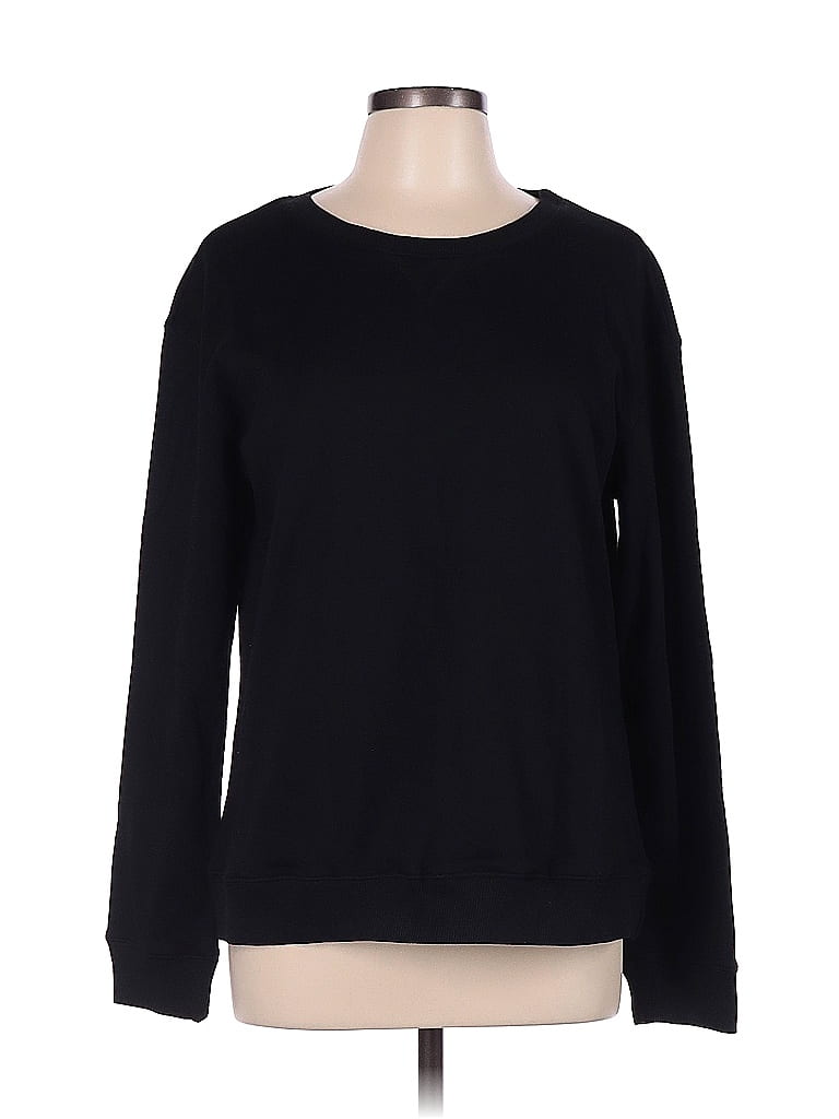 Unbranded Color Block Solid Black Pullover Sweater Size L - 64% off ...