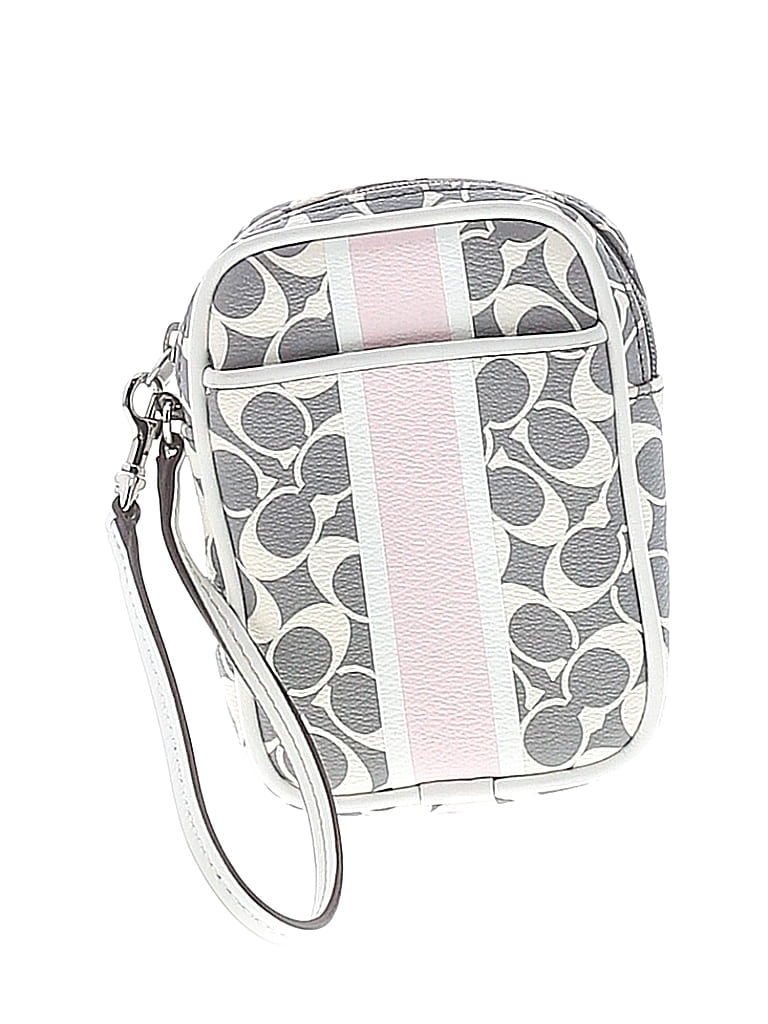 Coach Factory Graphic Multi Color Gray Wristlet One Size - photo 1