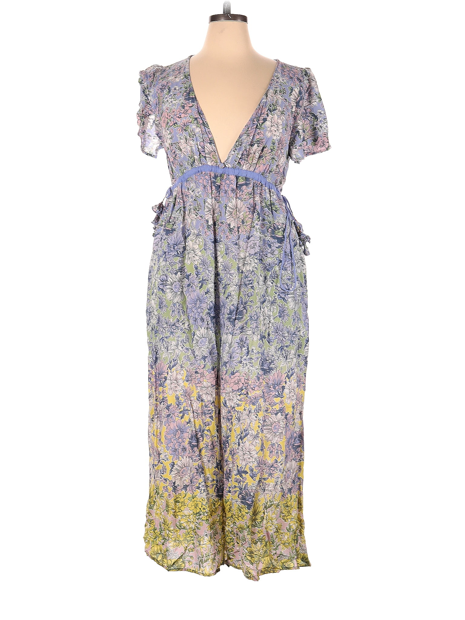 Anthropologie Multi Color Purple Jumpsuit Size XL - 60% off | thredUP