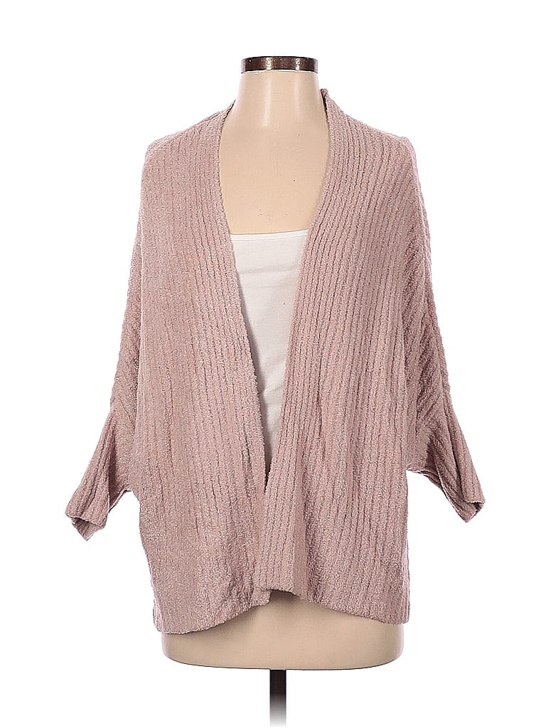 Barefoot Dreams Color Block Solid Tan Cardigan Size S - photo 1