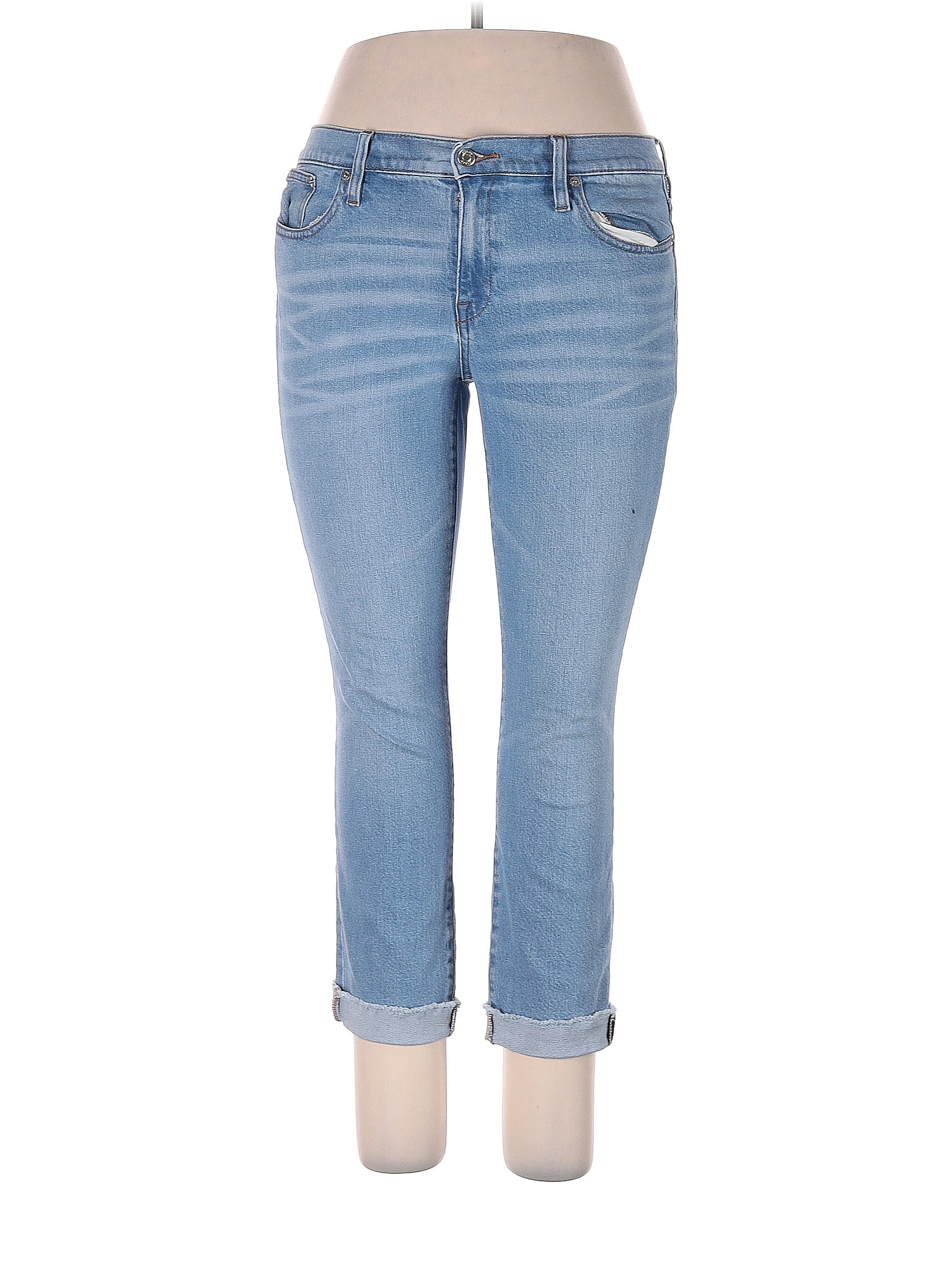 J.Crew Solid Blue Jeans 29 Waist - 84% off | ThredUp