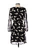 Famosa u.s.a. 100% Polyester Snake Print Animal Print Leopard Print Zebra Print Black Casual Dress Size S - photo 2