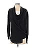 ALLSAINTS 100% Wool Color Block Solid Gray Black Wool Pullover Sweater Size S - photo 1
