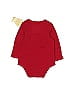 First Impressions Solid Red Long Sleeve Onesie Size 6-9 mo - photo 2