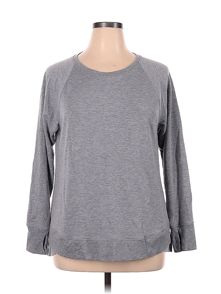 Ideology Color Block Gray Sweatshirt Size XL - photo 1