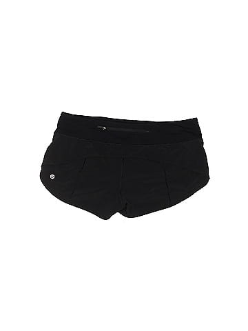 Lululemon Athletica Solid Black Athletic Shorts Size 8 - 40% off
