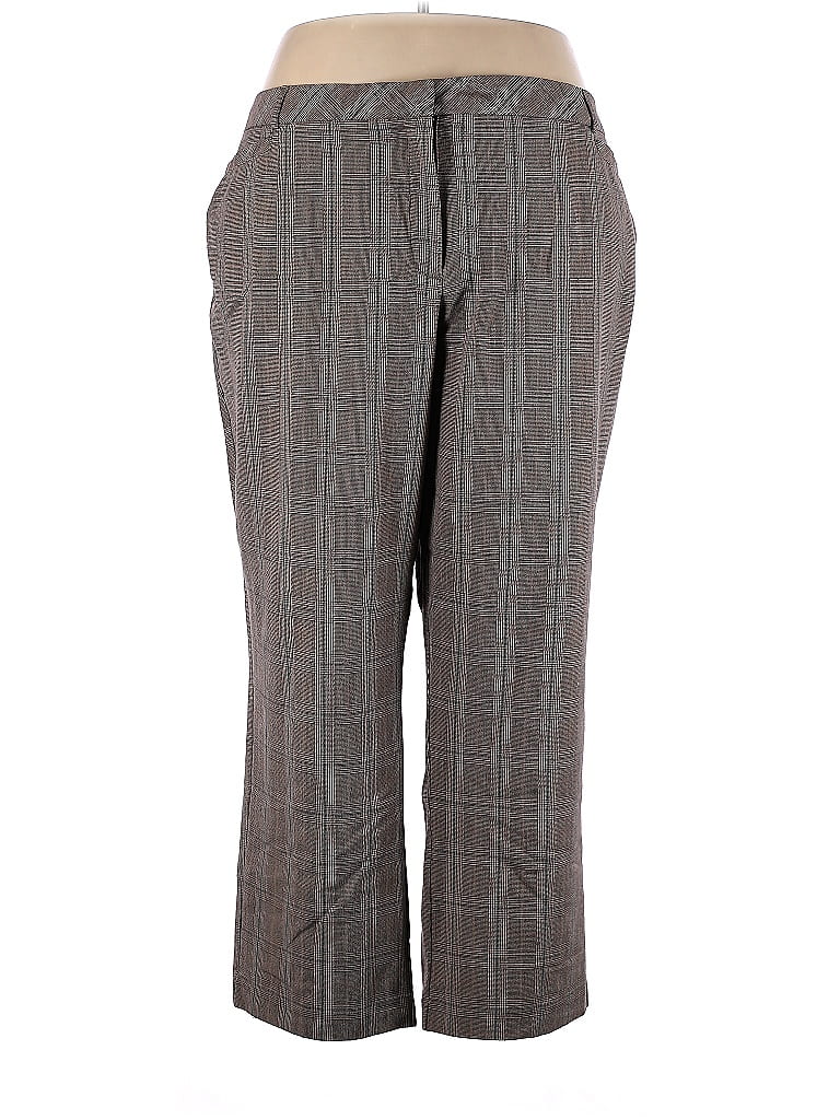 Avenue Stripes Gray Dress Pants Size 26 (Plus) - photo 1