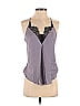 Intimately by Free People 100% Polyester Chevron-herringbone Chevron Purple Gray Sleeveless Blouse Size S - photo 1