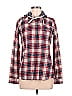 Pull&Bear Plaid Multi Color Red Long Sleeve Button-Down Shirt Size M - photo 1