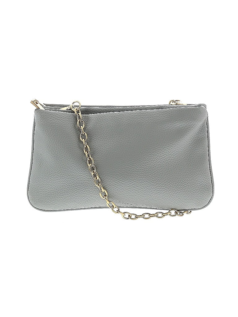 Ann Taylor Solid Gray Crossbody Bag One Size - photo 1