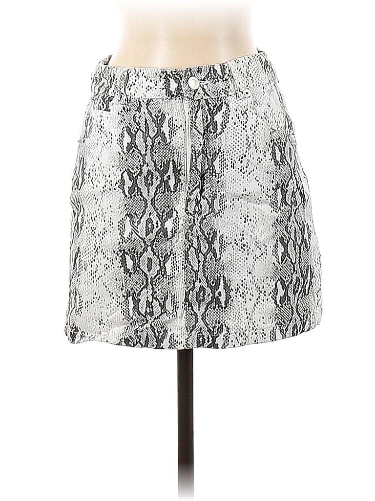 Pre-owned Cotton Candy La Casual Skirt In Silver
