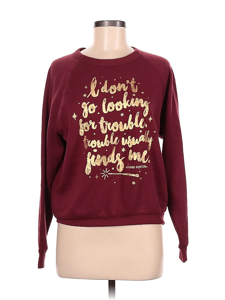 Harry Potter Graphic Solid Red Burgundy Sweatshirt Size M - photo 1