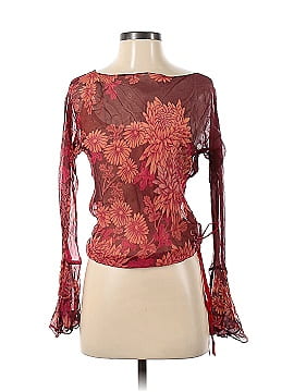 Tracy Reese Long Sleeve Silk Top (view 1)
