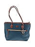 Dooney & Bourke 100% Leather Solid Teal Blue Leather Shoulder Bag One Size - photo 1