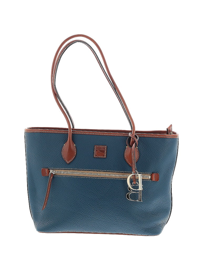 Dooney & Bourke 100% Leather Solid Teal Blue Leather Shoulder Bag One Size - photo 1