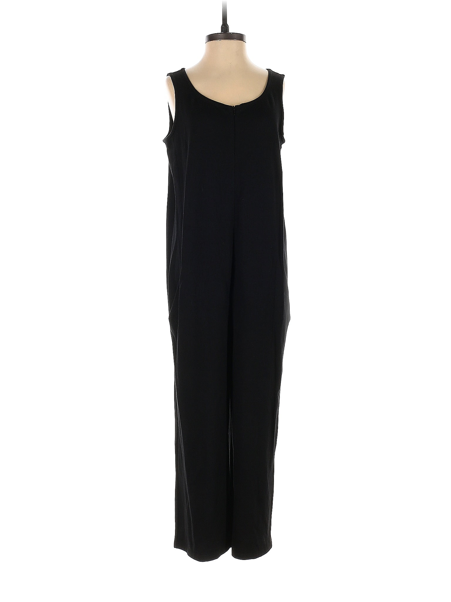 Eileen Fisher Solid Black Jumpsuit Size XXS - 80% off | thredUP