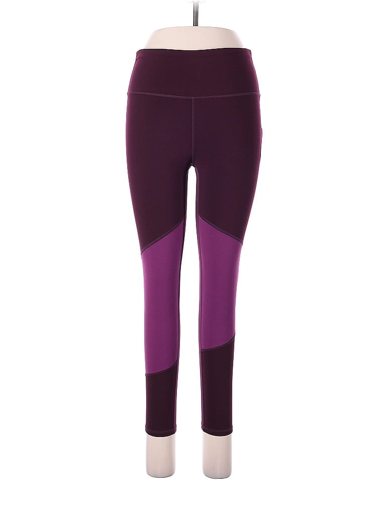 Pre-owned Gap Fit Active Pants In Purple