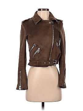 Zara Basic Faux Leather Jacket (view 1)