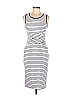 XOXO Stripes White Casual Dress Size L - photo 1