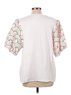 See and Be Seen Short Sleeve Blouse (view 2)