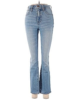 Madewell Slim Demi-Boot Jeans in Denis Wash (view 1)