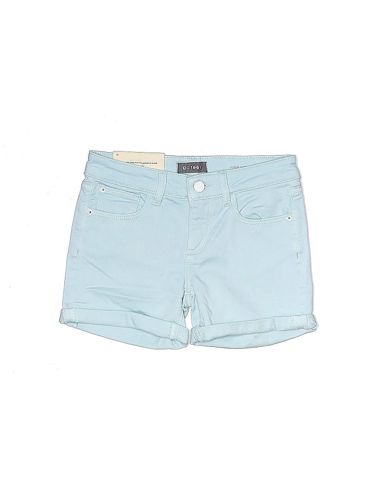 DL1961 Solid Blue Denim Shorts Size 10 - photo 1