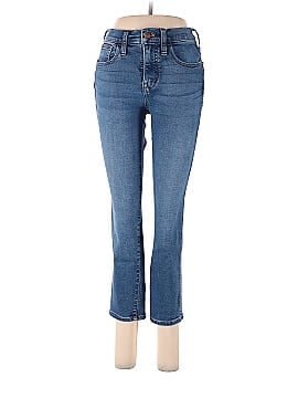Madewell Petite High-Rise Slim Straight Jeans in Glynn Wash (view 1)