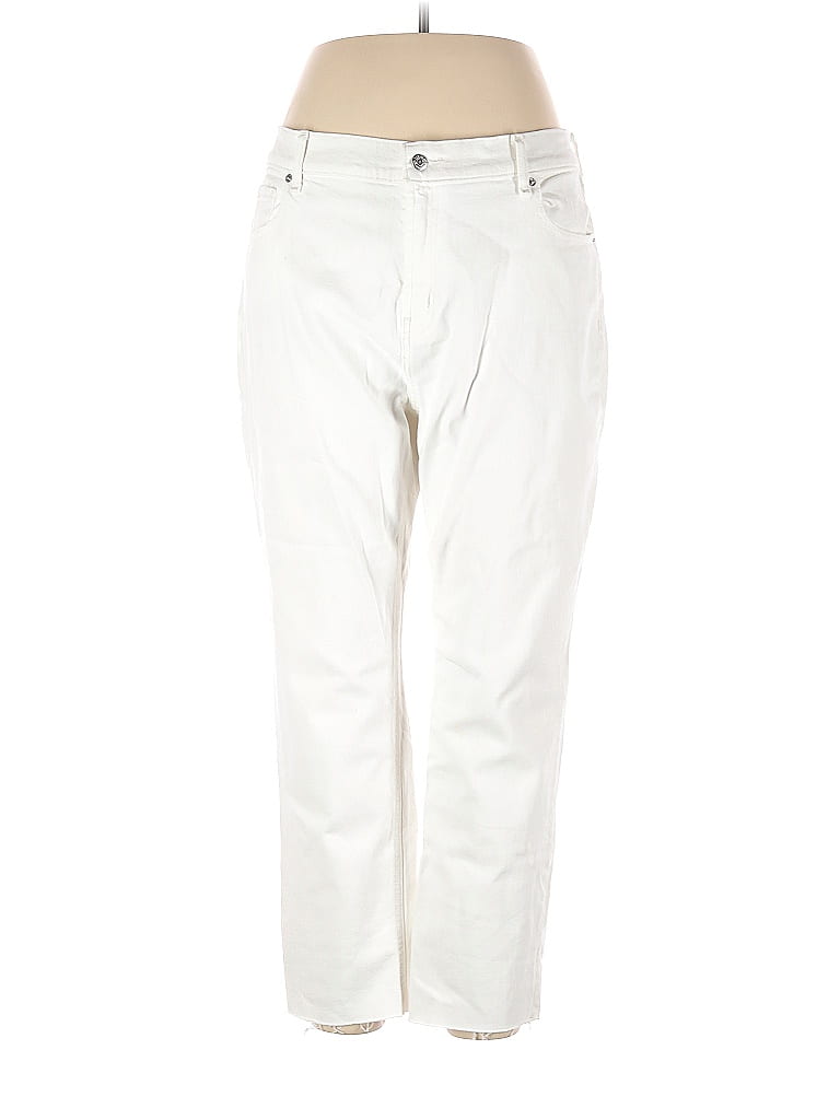 Old Navy 100% Cotton Ivory Jeans Size 16 - photo 1