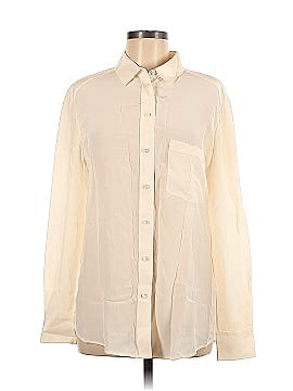 Vince. Long Sleeve Silk Top (view 1)