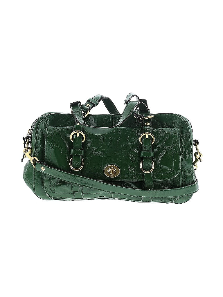 Coach Factory 100% Leather Green Leather Satchel One Size - photo 1