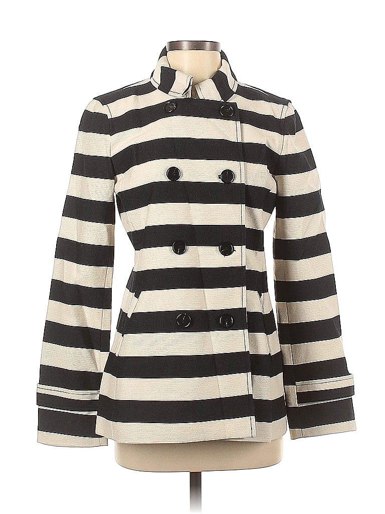 Blazer Ann Taylor En Coton Kaki - Taille 0 - Style Bord Brut Décontracté