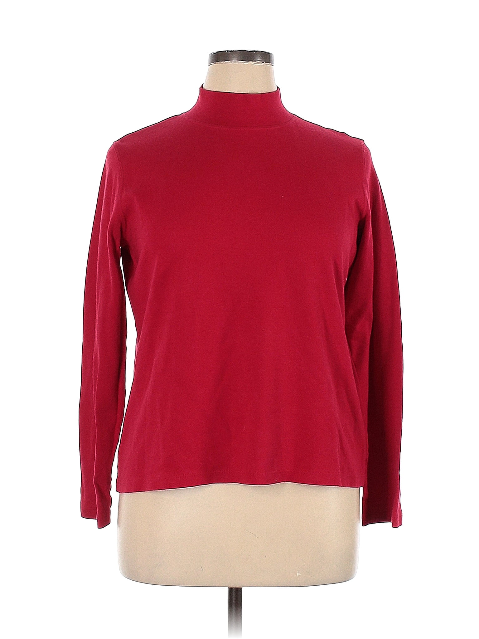 White Stag 100 Cotton Red Turtleneck Sweater Size Xl 48 Off Thredup