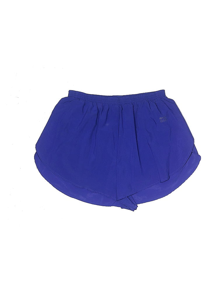Moving Comfort 100% Polyester Solid Blue Shorts Size M - photo 1