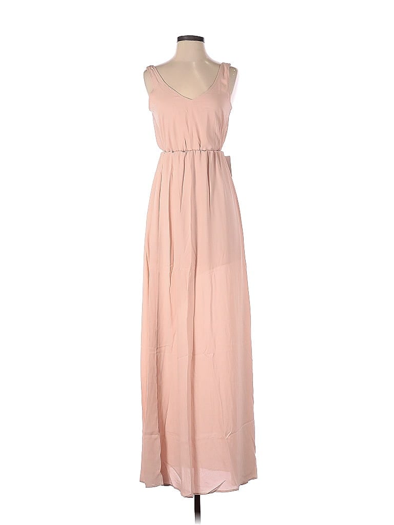 Show Me Your Mumu 100% Polyester Tan Pink Cocktail Dress Size XXS - photo 1