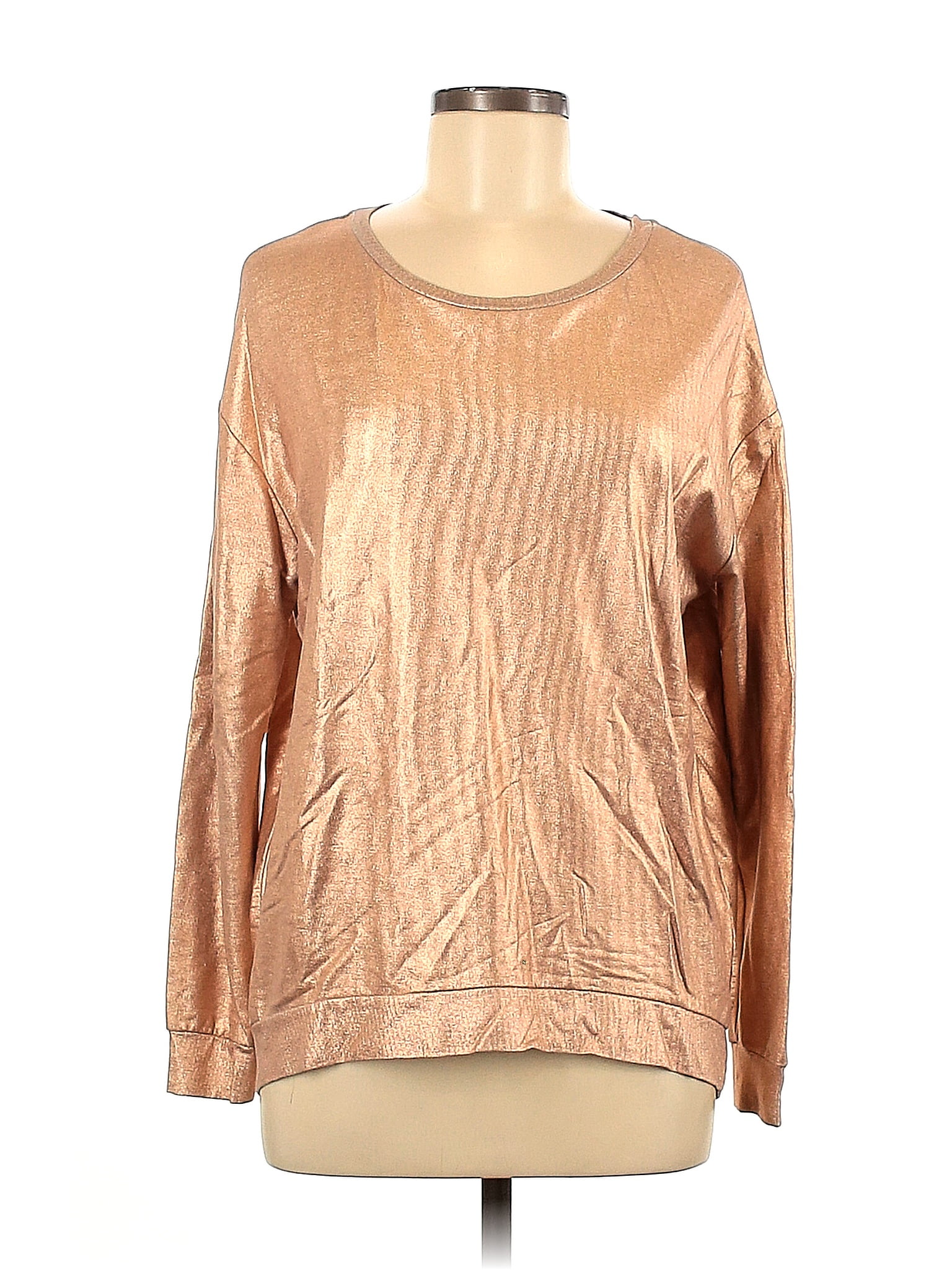 Majestic Paris Gold Pullover Sweater Size 4 (2) - 83% off | ThredUp