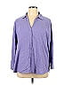 Riders by Lee Purple Long Sleeve Blouse Size 1X (Plus) - photo 1