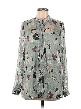 Carlisle Long Sleeve Silk Top (view 1)