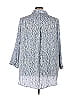 Cj Banks 100% Polyester Blue Long Sleeve Blouse Size 3X (Plus) - photo 2