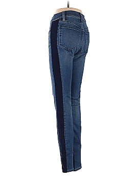 Madewell 9" Mid-Rise Skinny Jeans in Beattie Wash: Velvet Tuxedo Stripe Edition (view 2)