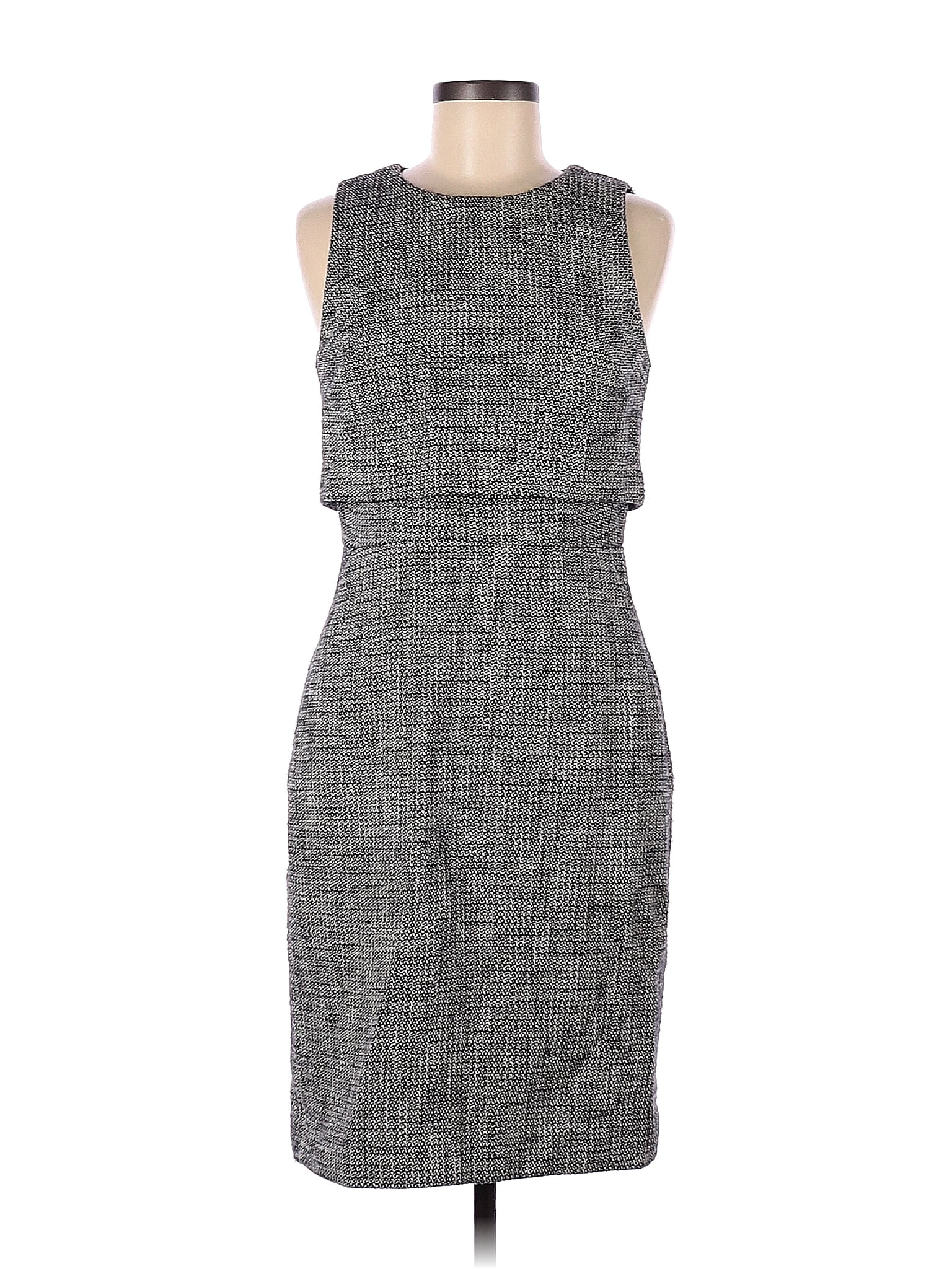 Robe J.Crew Taille 4 Marron, Sans Manches, 100% Coton – Classique