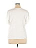 Max Studio Ivory White Short Sleeve T-Shirt Size XL - photo 2