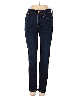 Madewell Petite 9" Mid-Rise Skinny Jeans in Larkspur Wash: TENCEL&trade; Denim Edition (view 1)